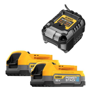 18V XR BATTERIKIT 2 X DCBPO34,1X DCB1102 LADDARE